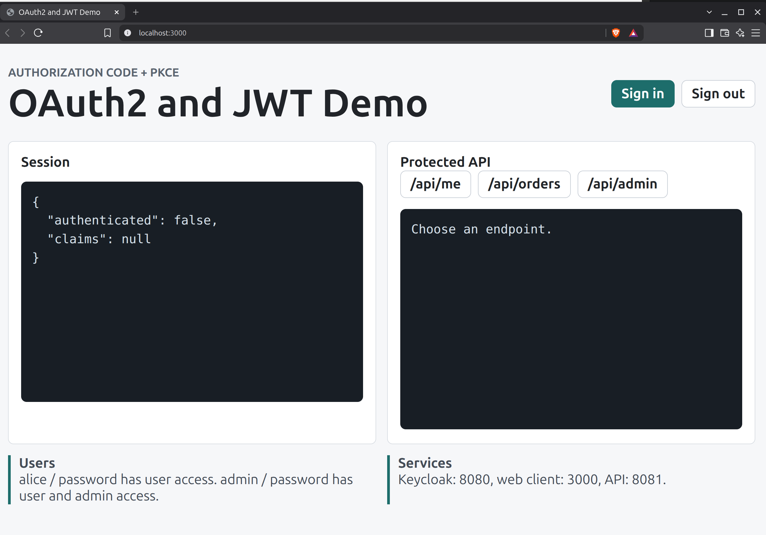 OAuth Login Form Image alt
